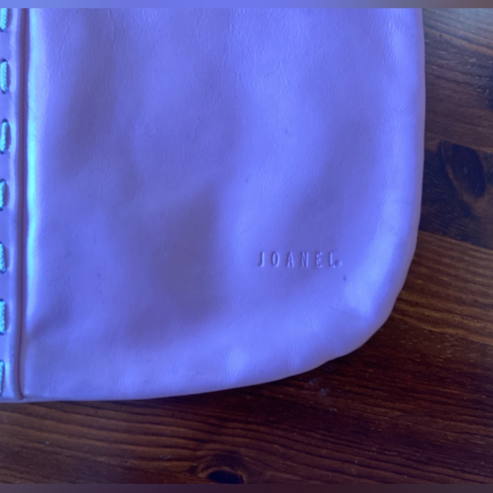 Y2K Pink Leather Bag with matching (attached) wallet, Joanel - Picture 9 of 13
